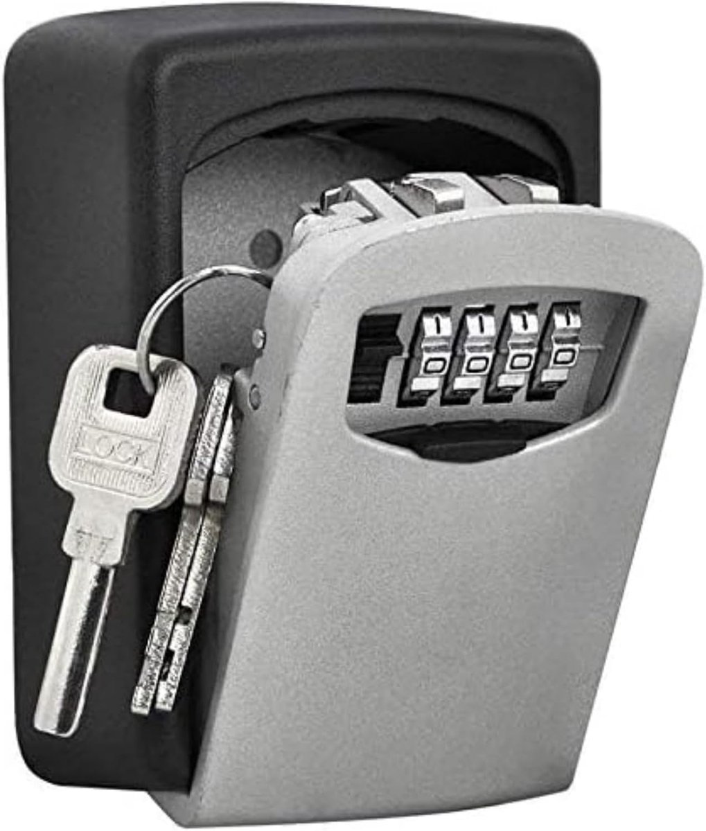 Hoogveilige sleutelkast – Safe Key muurkluis – 4-cijferig combinatieslot – sleutelkluis – voor het opslaan van sleutels.