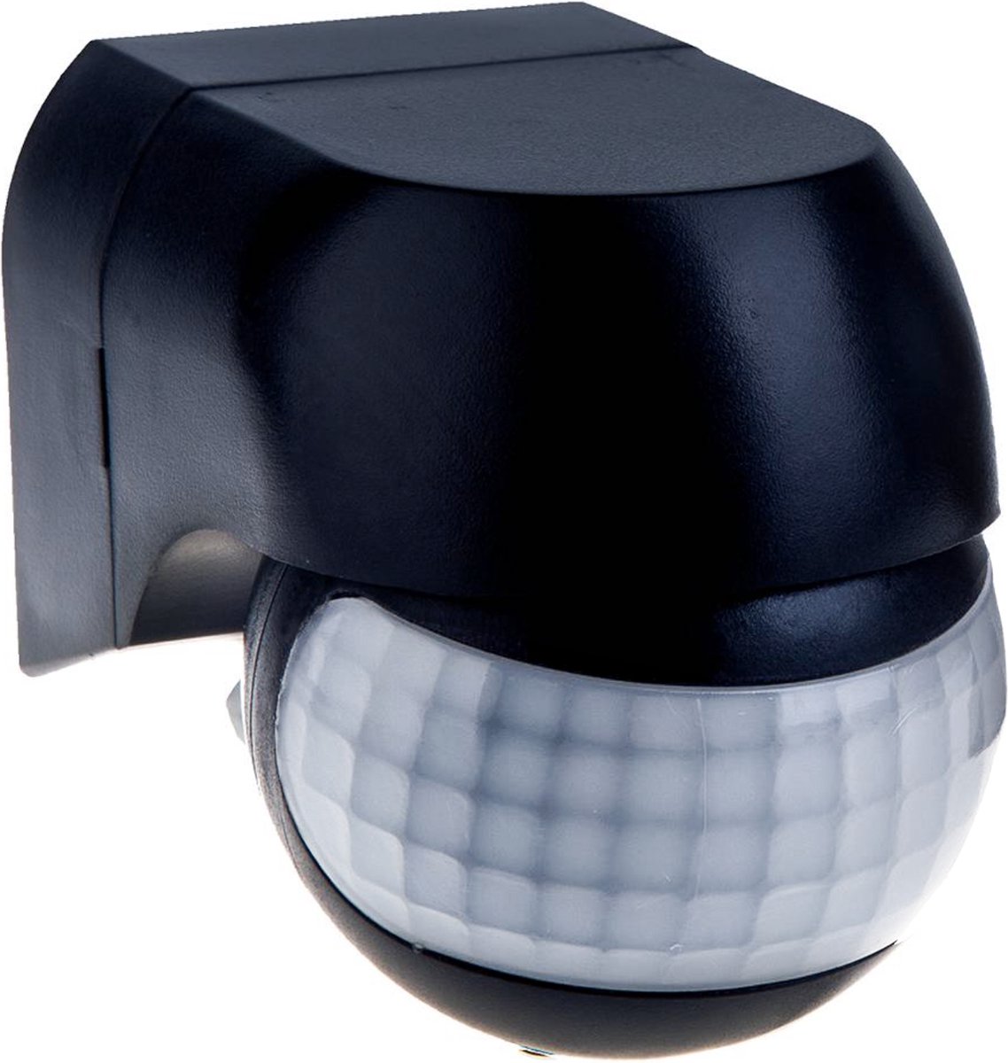 IP44 Bewegingssensor met schemerschakelaar 180° - zwart - Sensor op beweging - activering - Passieve Infrarood Sensor - PIR