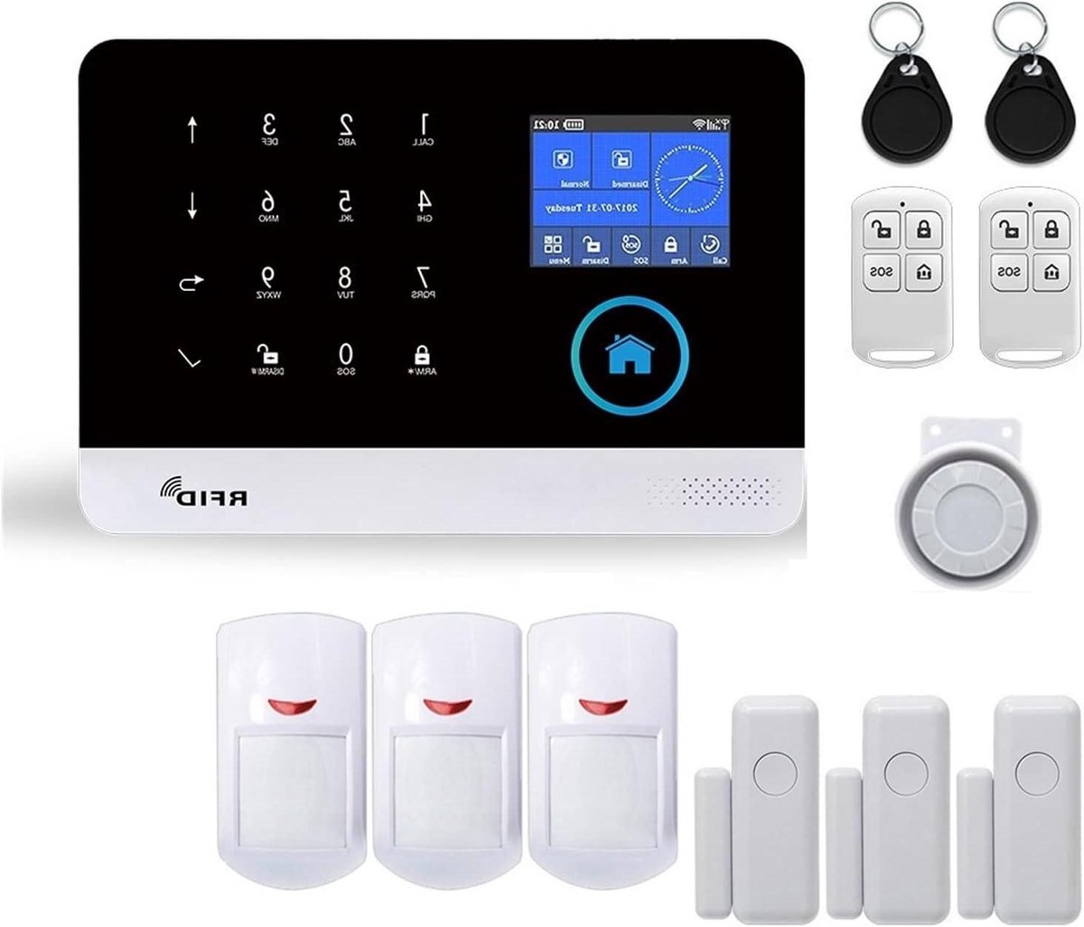 Doe-het-zelf Alarmsysteem - Thuisbeveiliging Set - Huis Beveiligen - WIFI en 4G Connectiviteit - 1 Sensor - Wit