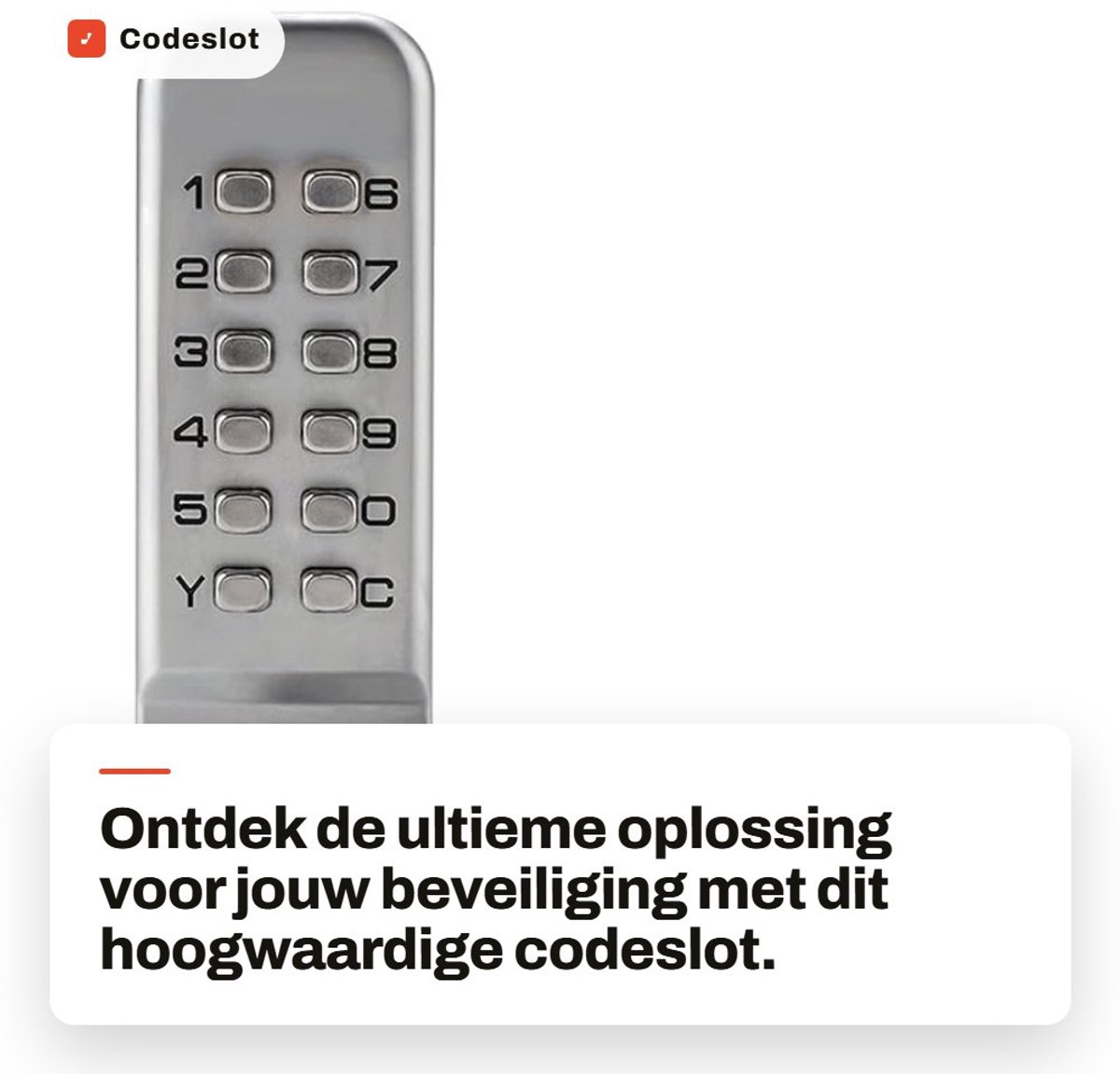 Dailygoods- Codeslot - Beveiligingscodeslot - Digitale Deurslot - Zinklegering - 1-11-cijferige Combinatie - Eenvoudig te Installeren
