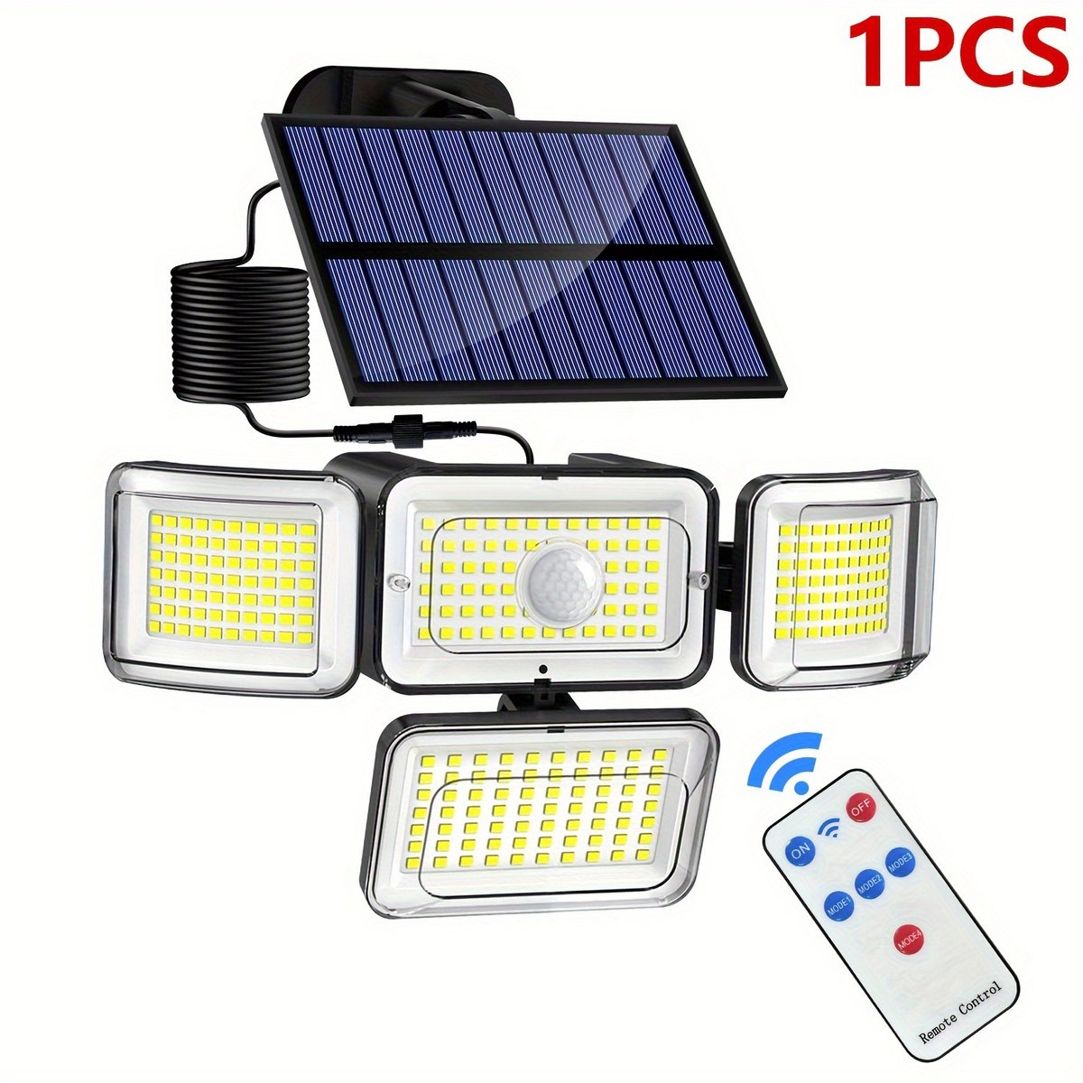 Solar Wandlamp met Bewegingssensor - Buitenlamp met Sensor - Zonne-energie - 288 LED's - IP65