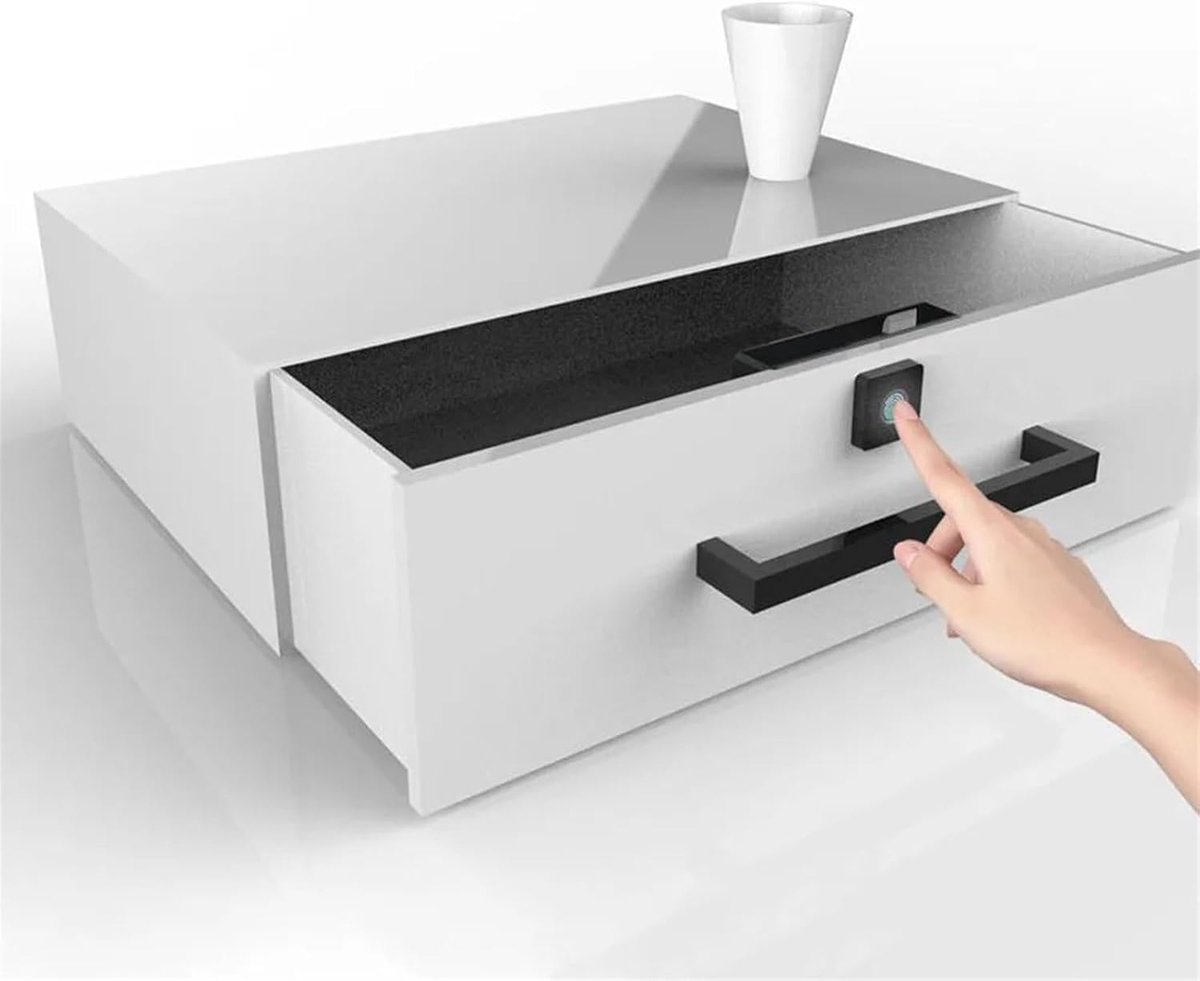 Vingerafdrukslot - Elektronisch slot - Meubels beveiligen - Snelle herkenning - 1 stuk - Zwart