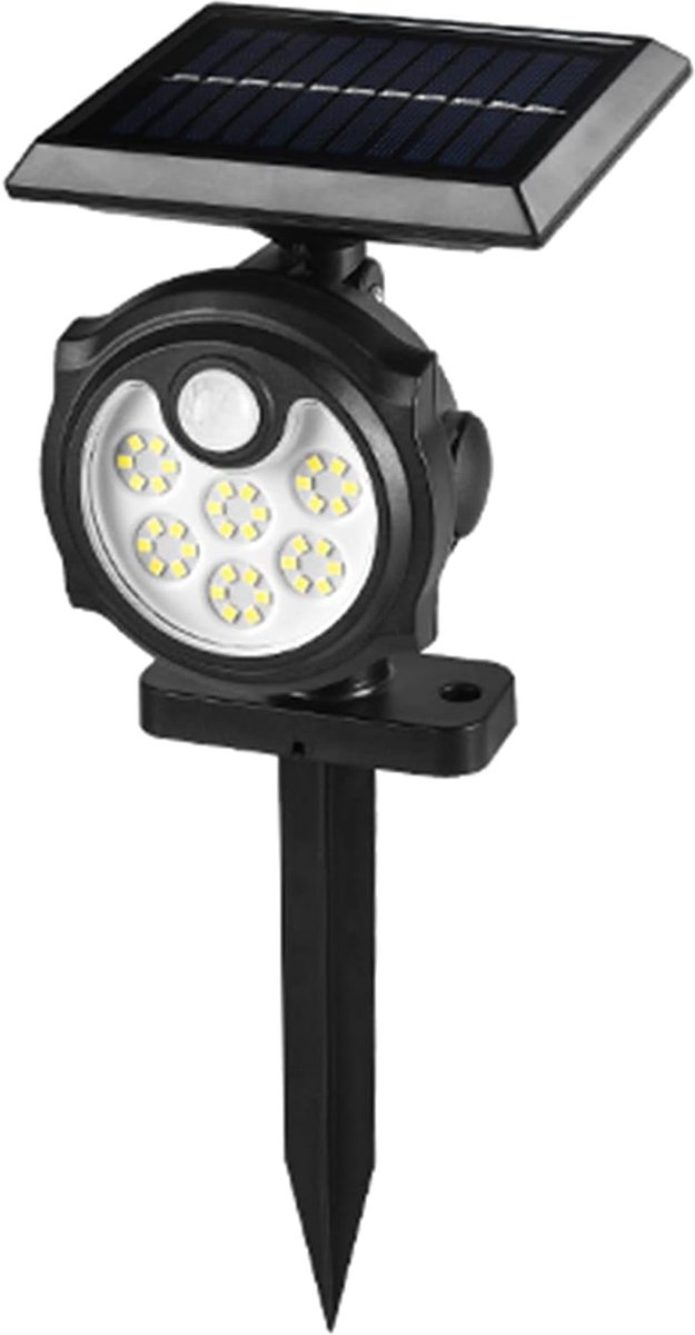 36 LED's Solar Wandlamp met Bewegingssensor – 3 Standen – IP65 Waterdicht – Buitenverlichting voor Tuin, Oprit & Terras