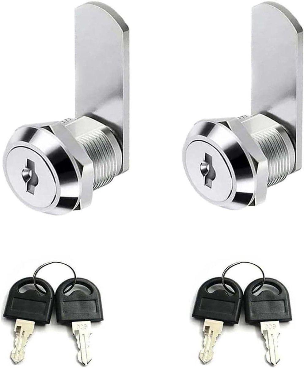 Brievenbusslot - Kastslot Cilinderslot - Kasten Beveiligen - Verstelbare Lengte - 30 mm - Zilver